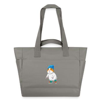 Hamster Eislaufen Schlittschuhe - Wasserabweisende Padded Bag - Grau - Vorne