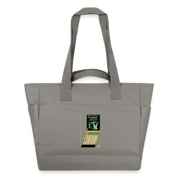 OVNI Invasion Vintage Affiche Design - Sac matelassé déperlant - gris - Devant