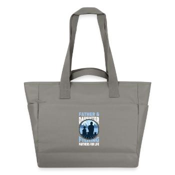 Father & Daughter Fishing - Partner For Life Outfit - Water-Repellent Padded Bag - grey - Front