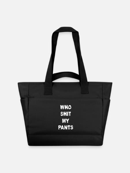 Who Shit My Pants - Wasserabweisende Padded Bag - Schwarz