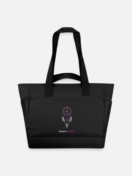 Neon Dreamcatcher - Water-Repellent Padded Bag - black