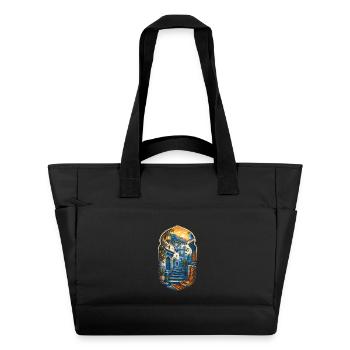 Marokkaner Marokko Marokkanerin Chefchaouen - Wasserabweisende Padded Bag - Schwarz - Vorne