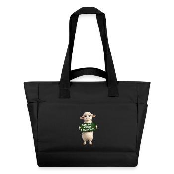 Brave Lamb Shield Motif - Water-Repellent Padded Bag - black - Front