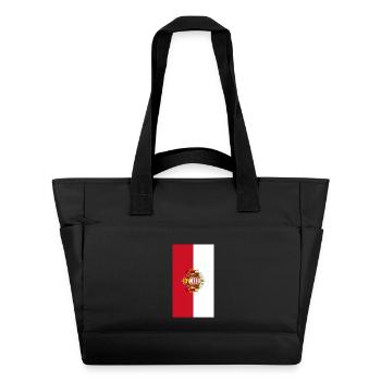 Affaire téléphonique du drapeau de Monaco - Sac matelassé déperlant - noir - Devant