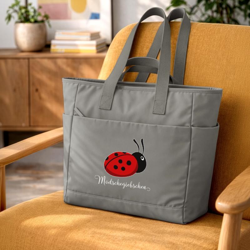 Modschegiebchen Ladybug Saxon Gift Idea Water-Repellent Padded Bag
