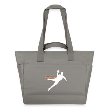 Club de logo de l’équipe d’Allemagne de handball de l’EC - Sac matelassé déperlant - gris - Devant