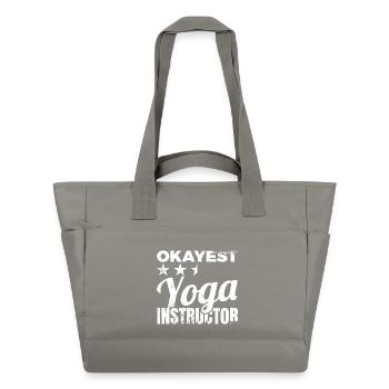 Durchschnittlicher Yogalehrer - Wasserabweisende Padded Bag - Grau - Vorne