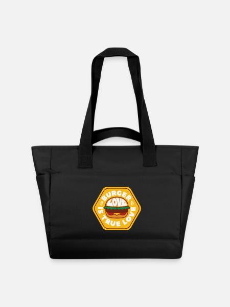 Burger Love - Sac matelassé déperlant - noir