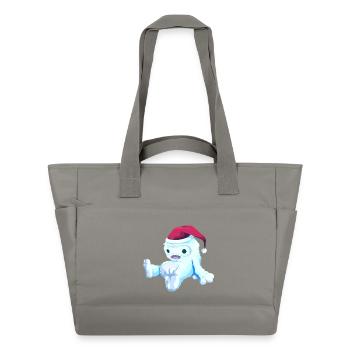 Poupée de Noël - Sac matelassé déperlant - gris - Devant