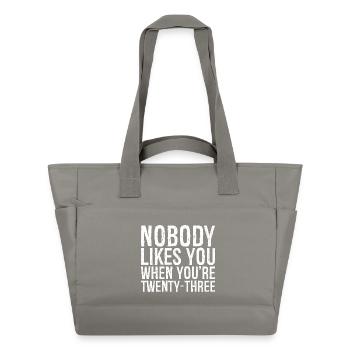 Personne ne t’aime quand tu as vingt-trois ans - Sac matelassé déperlant - gris - Devant