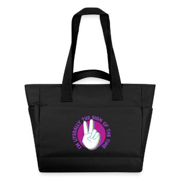 ASL Sign Language Interpreter - Water-Repellent Padded Bag - black - Front