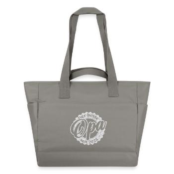 Der Beste Opa seit 2025 - Wasserabweisende Padded Bag - Grau - Vorne