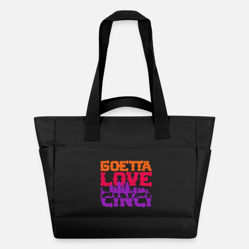 Goetta Love Cinci Sausage - Water-Repellent Padded Bag - black