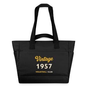 Vintage 1957 – Volleyball Club Rétro Année de naissance - Sac matelassé déperlant - noir - Devant