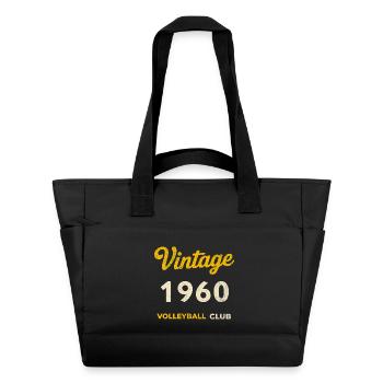 Vintage 1960 – Club de volley-ball Rétro Année de naissance - Sac matelassé déperlant - noir - Devant