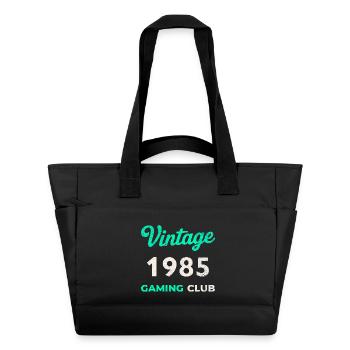 Vintage 1985 – Gaming Club Retro Geburtsjahr - Wasserabweisende Padded Bag - Schwarz - Vorne