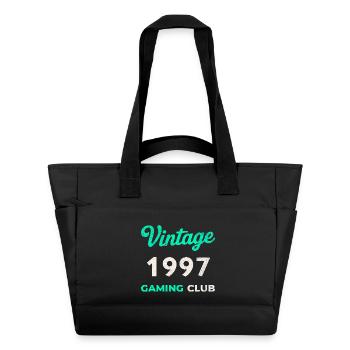 Vintage 1997 – Gaming Club Retro Birth Year - Water-Repellent Padded Bag - black - Front