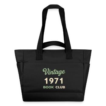 Vintage 1971 Book Club Retro Geburtsjahr Geschenk - Wasserabweisende Padded Bag - Schwarz - Vorne
