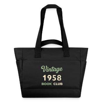 Vintage 1958 Book Club Retro Geburtsjahr Geschenk - Wasserabweisende Padded Bag - Schwarz - Vorne