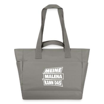 Malena als Sprueche - Wasserabweisende Padded Bag - Grau - Vorne