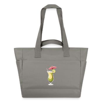 Tropical Lime Cocktail - Water-Repellent Padded Bag - grey - Front