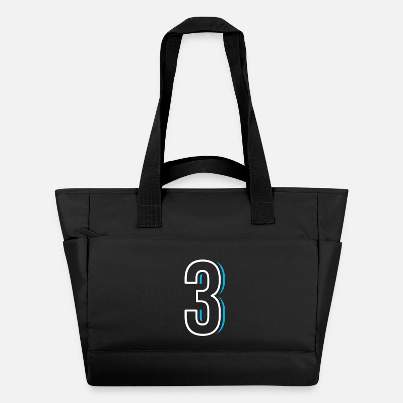 Numéro 3 - Trois - Sac matelassé déperlant - noir