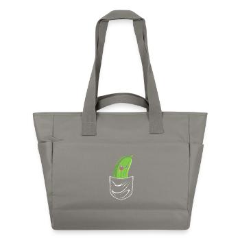 Cucumber Cucumber Pickle - Water-Repellent Padded Bag - grey - Front
