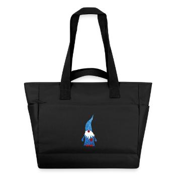 Wichtel Jeans Herz Weihnachten Xmas Wald Deko Fan - Wasserabweisende Padded Bag - Schwarz - Vorne
