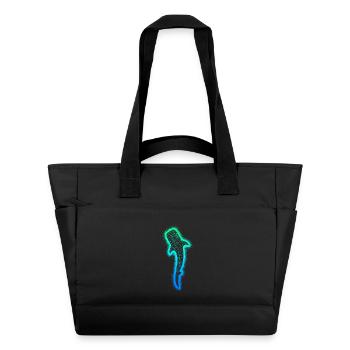 Walhaie Kinder Herren Jungen Walhai - Wasserabweisende Padded Bag - Schwarz - Vorne