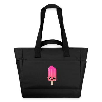 Chupito de helado con ojos brillantes - Water-Repellent Padded Bag - black - Front