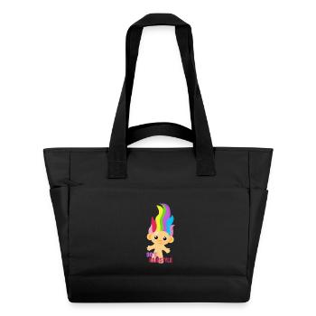 90s Hairstyle - Troll Nostalgie 90er Jahre - Wasserabweisende Padded Bag - Schwarz - Vorne