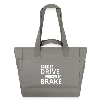 Born to Drive – Forced to Brake - Water-Repellent Padded Bag - grey - Front