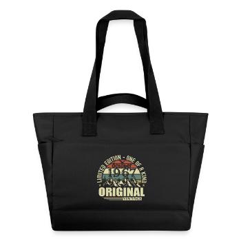 october 1967 - gift for his 58th birthday october - Water-Repellent Padded Bag - black - Front