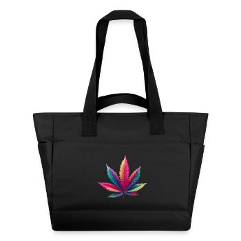 Cabbage leaf - Water-Repellent Padded Bag - black - Front