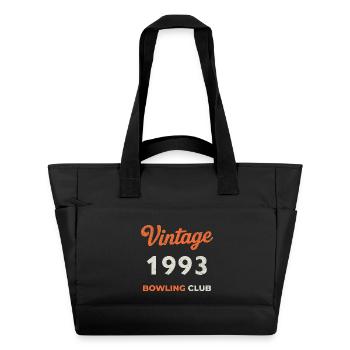 Vintage 1993 – Bowling Club Retro Geburtsjahr - Wasserabweisende Padded Bag - Schwarz - Vorne