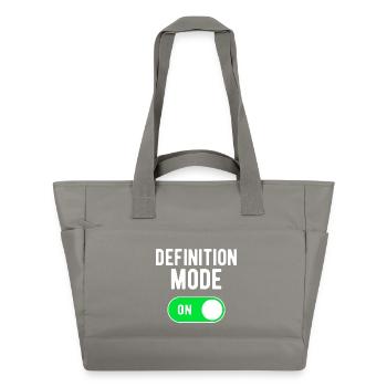 Definition Mode On GYM Palestra Definizione - Water-Repellent Padded Bag - grey - Front