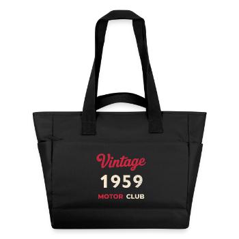 Cadeau vintage de l’année de naissance rétro du Motor Club 1959 - Sac matelassé déperlant - noir - Devant