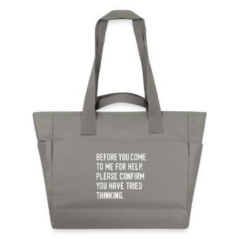 humor - Water-Repellent Padded Bag - grey - Front