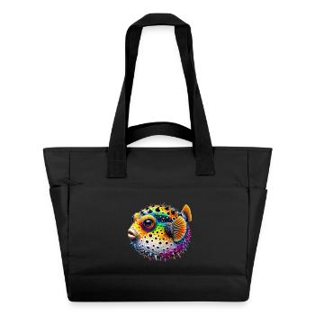 Kugelfisch - Wasserabweisende Padded Bag - Schwarz - Vorne