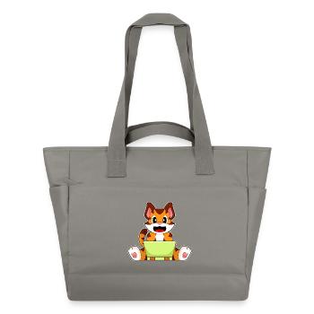 Ordinateur portable Tiger - Sac matelassé déperlant - gris - Devant