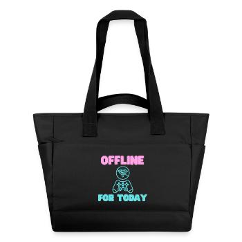 Offline For Today Neon Gamer - Wasserabweisende Padded Bag - Schwarz - Vorne