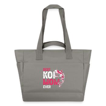 Meilleure maman de carpes koi de tous les temps Humour fier de l’étang - Sac matelassé déperlant - gris - Devant