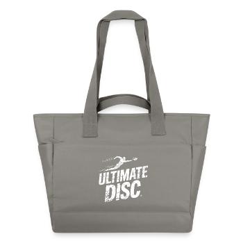 Ultimate Disc Layout Offense Player Jump Catch - Water-Repellent Padded Bag - grey - Front