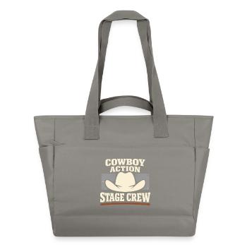 Cowboy action shooter. Cowboy action shooter - Water-Repellent Padded Bag - grey - Front