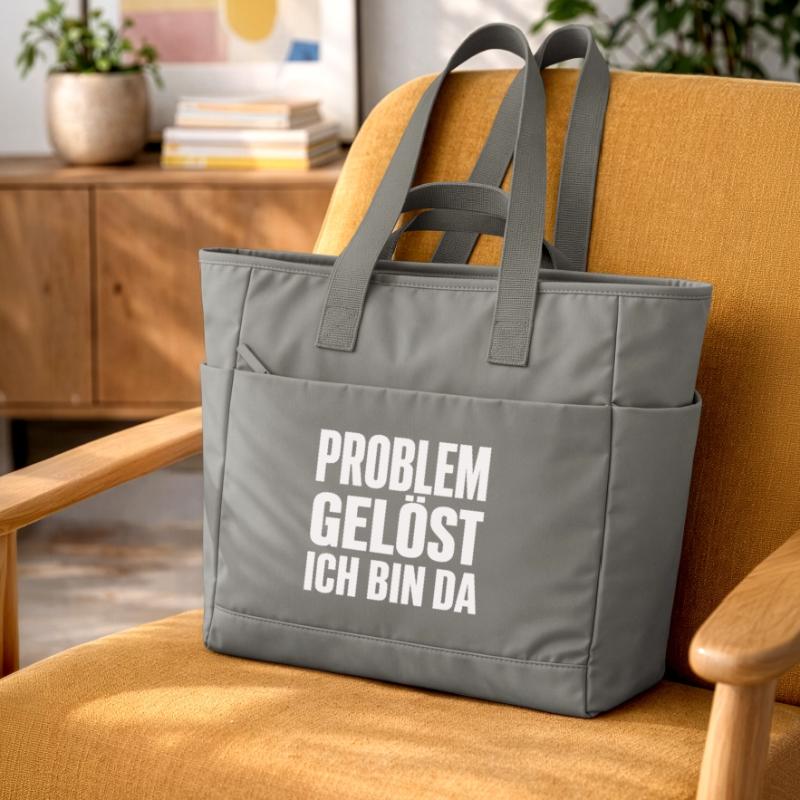 Problem Gelöst Ich Bin Da witziges Statement Wasserabweisende Padded Bag