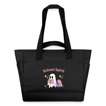 School Spirit Ghost Teacher Halloween - Sac matelassé déperlant - noir - Devant