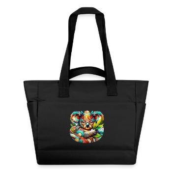 Kunstvoller Koala - Wasserabweisende Padded Bag - Schwarz - Vorne