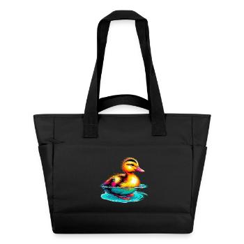 Caneton Canard Canard - Sac matelassé déperlant - noir - Devant