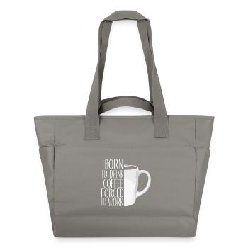 Originelle motivierende Kaffeetasse - Wasserabweisende Padded Bag - Grau - Vorne