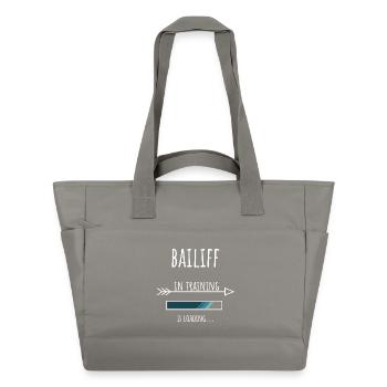 Formation au métier d'huissier de justice - Sac matelassé déperlant - gris - Devant
